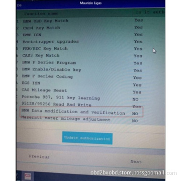 BMW Data Modification and Verification for CGDI Prog BMW MSV80 Key Programmer